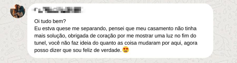 Depoimento de participante do Diamond Women